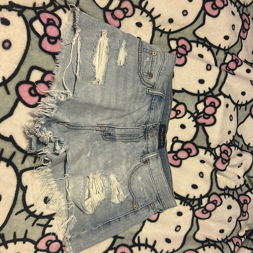 Size 8 Aeropostale "Vintage High Rise Shorty" jean shorts!!